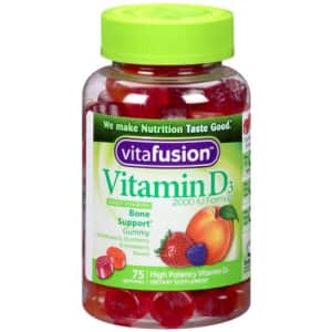 Vitafusion, Vitamin D3 Gummy Vitamins 2000 IU, 75-Count (Pack of 2) for $20