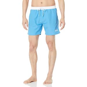 Hugo Boss BOSS Men's Standard Medium Length Solid Swim Trunk, Brilliant Blue, XXL for $48 Hugo Boss BOSS Men's Standard Medium Length Solid Swim Trunk, Brilliant Blue, XXL for $48