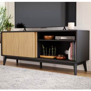 Brookside Madison 58" Mid-Century Modern TV Stand for $183 Brookside Madison 58" Mid-Century Modern TV Stand for $183