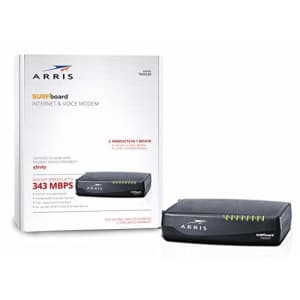ARRIS Surfboard Docsis 8X4 Cable Modem / Telephone Certified for XFINITY - Download Speed: 343 Mbps for $124