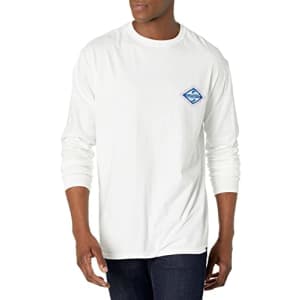 Quiksilver Men's Wide World Ls Long Sleeve Tee Shirt, White, Small for $18