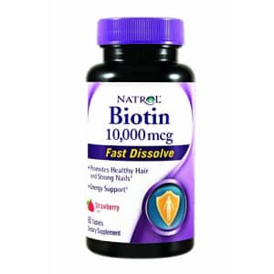 Natrol Biotin Fast Dissolve Tablets, 10, 000 mcg, 60 Tab. Pack of 2 for $25 Natrol Biotin Fast Dissolve Tablets, 10, 000 mcg, 60 Tab. Pack of 2 for $25