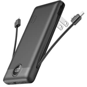 Veektomx 10,000mAh Portable Charger w/ Cable and AC Wall Plug for $37 Veektomx 10,000mAh Portable Charger w/ Cable and AC Wall Plug for $37