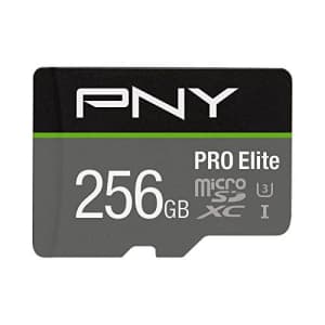 PNY U3 Pro Elite MicroSDXC Card - 256GB - (P-SDUX256U395PRO-GE) for $40