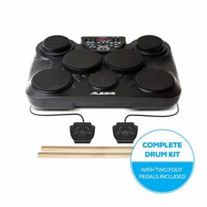Alesis Compact Kit 7 | Ultra-Portable 7-Pad Electronic Table-top Drum Kit with Velocity-Sensitive for $169 Alesis Compact Kit 7 | Ultra-Portable 7-Pad Electronic Table-top Drum Kit with Velocity-Sensitive for $169