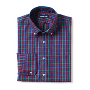 Lands' End Men's Traditional Fit No Iron Button-Down Collar Dress Shirt from $10 Lands' End Men's Traditional Fit No Iron Button-Down Collar Dress Shirt from $10