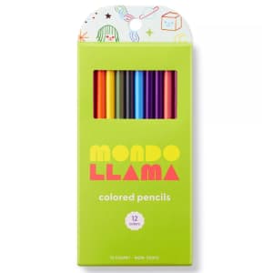 Mondo Llama 12-Count Colored Pencils for 50 cents Mondo Llama 12-Count Colored Pencils for 50 cents