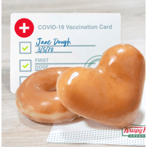Krispy Kreme Doughnuts: 2 free every day w/ vaccine card Krispy Kreme Doughnuts: 2 free every day w/ vaccine card