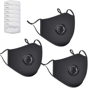 Hmiao PM2.5 Reusable Dust Mask 3-Pack for $4 Hmiao PM2.5 Reusable Dust Mask 3-Pack for $4