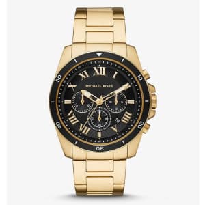 Michael Kors Men's Oversized Alek Gold-Tone Watch for $189