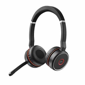 Jabra Evolve 75 MS Wireless Headset, Stereo Includes Link 370 USB Adapter Bluetooth Headset with for $529