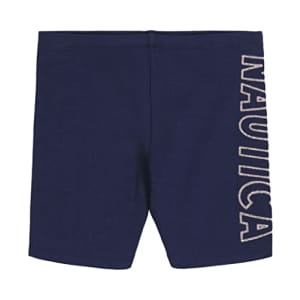 Nautica Girls' Active Spandex Bike Shorts, Peacoat Heart, 7 for $11
