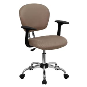 Flash Furniture Mid-Back Coffee Brown Mesh Padded Swivel Task Office Chair with Chrome Base and Arms for $131 Flash Furniture Mid-Back Coffee Brown Mesh Padded Swivel Task Office Chair with Chrome Base and Arms for $131