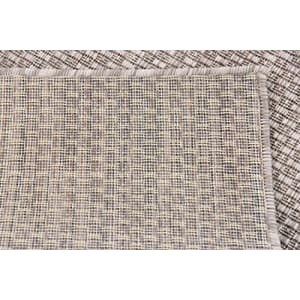 Unique Loom Outdoor Solid Collection Casual Transitional Indoor and Outdoor Flatweave Beige Area for $51