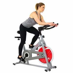 Sunny Health & Fitness SF-B1001S Indoor Cycling Bike, Silver for $149 Sunny Health & Fitness SF-B1001S Indoor Cycling Bike, Silver for $149