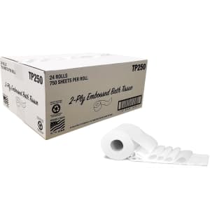Von Drehle Professional 2-Ply Standard Toilet Paper 24-Roll Box for $13 Von Drehle Professional 2-Ply Standard Toilet Paper 24-Roll Box for $13