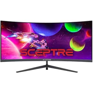 Sceptre 30-inch Curved Gaming Monitor 21:9 2560x1080 Ultra Wide Ultra Slim HDMI DisplayPort up to for $280