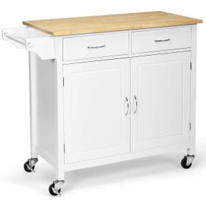 Costway Rolling Kitchen Cart Island for $175 Costway Rolling Kitchen Cart Island for $175