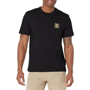 Element Men's Logo Short Sleeve Tee Shirt, Flint Black Grove Mineral, M for $15