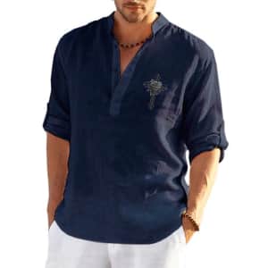 Men's Breathable Casual Shirt: 2 for $10