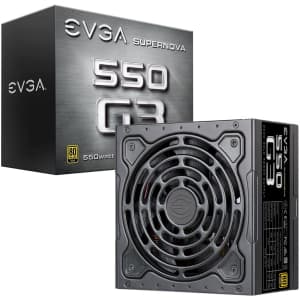 EVGA SuperNOVA 550 G3 550W 80 Plus Gold Modular Power Supply for $59 EVGA SuperNOVA 550 G3 550W 80 Plus Gold Modular Power Supply for $59