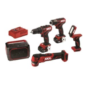 Skil PWR CORE 12 5-Tool 12V Power Tool Combo Kit for $99