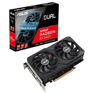 ASUS Dual AMD Radeon RX 6400 4GB GDDR6 Gaming Graphics Card (AMD RDNA 2, PCIe 4.0, 4GB GDDR6 for $160