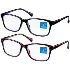K Kenzhou Blue Light Blocking Computer Glasses 2-Pack for $13