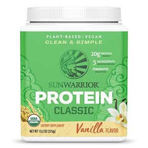 SUNWARRIOR Organic Classic Vanilla Protein, 375 GR for $27