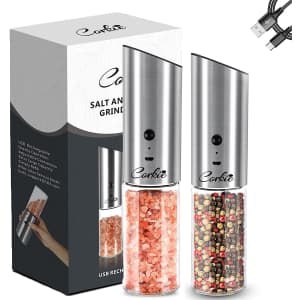 Corkie Electric Salt and Pepper Grinder Set for $34 Corkie Electric Salt and Pepper Grinder Set for $34