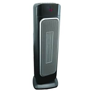 Comfort Zone 23 Ceramic Tower Heater, Digital, Black for $55 Comfort Zone 23 Ceramic Tower Heater, Digital, Black for $55