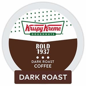 Krispy Kreme Bold 1937, Single-Serve Keurig K-Cup Pods, Dark Roast Coffee, 72 Count for $19 Krispy Kreme Bold 1937, Single-Serve Keurig K-Cup Pods, Dark Roast Coffee, 72 Count for $19