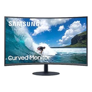 SAMSUNG T550 Series 27-Inch FHD 1080p Computer Monitor, 75Hz, Curved, Built-in Speakers, HDMI, for $220 SAMSUNG T550 Series 27-Inch FHD 1080p Computer Monitor, 75Hz, Curved, Built-in Speakers, HDMI, for $220