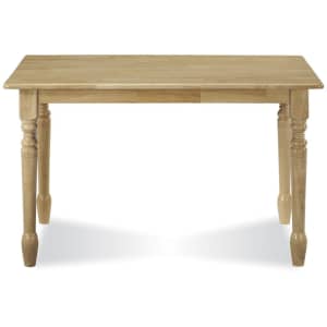 International Concepts 48" Solid Hardwood Dining Table for $159 International Concepts 48" Solid Hardwood Dining Table for $159