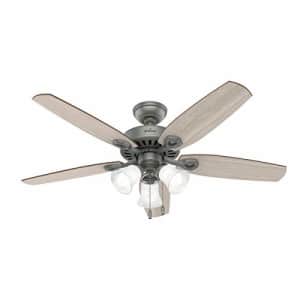 Hunter Fan Company 51110 Builder Indoor Ceiling Fan with LED Light and Pull Chain Control, 52", for $112