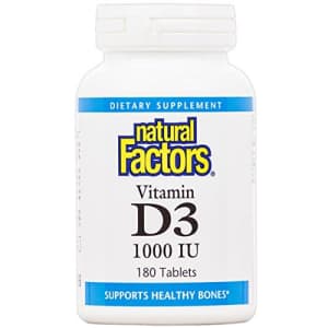 Natural Factors, Vitamin D3 1000 IU, Supports Strong Bones, Teeth, and Muscle and Immune Function, for $21