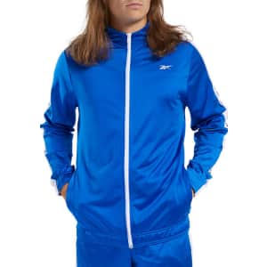 Reebok Men's Linear Logo Tape Track Jacket for $10 Reebok Men's Linear Logo Tape Track Jacket for $10