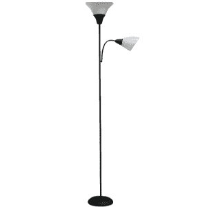 Room Essentials Torchiere with Task Light Floor Lamp for $11