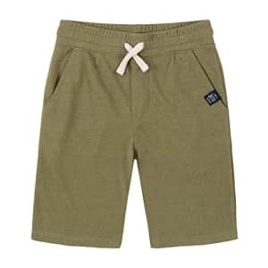 Lucky Brand Boys' Big Shorts, Loden Green Heather Knit, 8 for $14