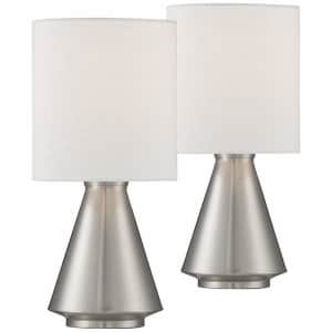 360 Lighting Set of 2 Beeker Nickel Accent Table Lamps for $40 360 Lighting Set of 2 Beeker Nickel Accent Table Lamps for $40