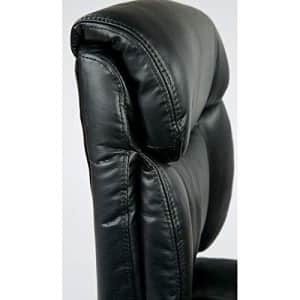 Office Star Padded Faux Leather Seat and Back Managers Chair with Flip Arms, Black for $130 Office Star Padded Faux Leather Seat and Back Managers Chair with Flip Arms, Black for $130
