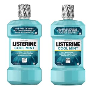 Listerine Cool Mint Antiseptic Mouthwash 2-Pack for $6.71 via Sub & Save