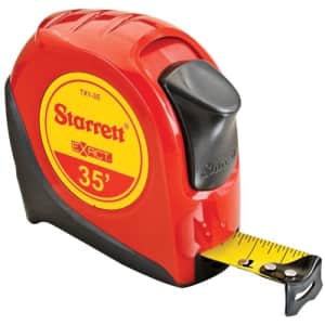 Starrett Exact Retractable Imperial Pocket Tape Measure with Nylon Coating, Self Adjusting End for $23