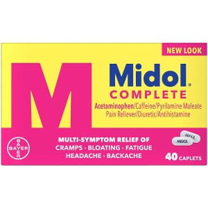 Midol Complete Menstrual Symptoms Relief 40-Pack for $4.89 via Sub & Save Midol Complete Menstrual Symptoms Relief 40-Pack for $4.89 via Sub & Save