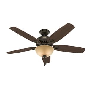 Hunter Fan Company 53091 Builder Deluxe Indoor Ceiling Fan with LED Light and Pull Chain Control, for $140