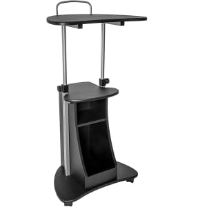 Techni Mobili Sit-to-Stand Rolling Adjustable Height Laptop Cart for $70
