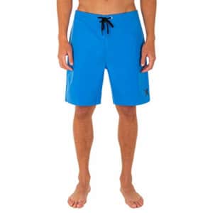 Hurley Men's One and Only Solid 20" Board Shorts, Signal Blue, 40 for $29