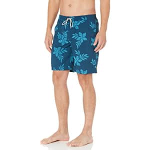 Quiksilver mens Night Movers Volley Volley Swim Trunk Bathing Suit Shorts, Ensign Blue Nightmover for $19