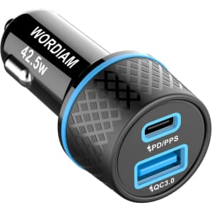 Wordima Dual-Port Car Charger for $14 Wordima Dual-Port Car Charger for $14