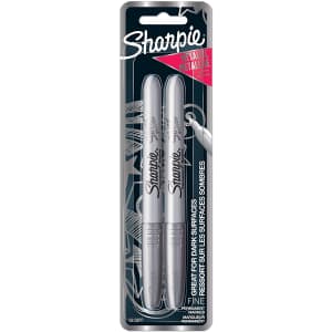 Sharpie Fine Point Permanent Marker 2-Pack for $3